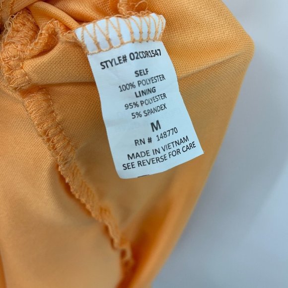 Sienna Sky Dress Orange White Floral Print Halter Neck Sleeveless - Picture 12 of 12